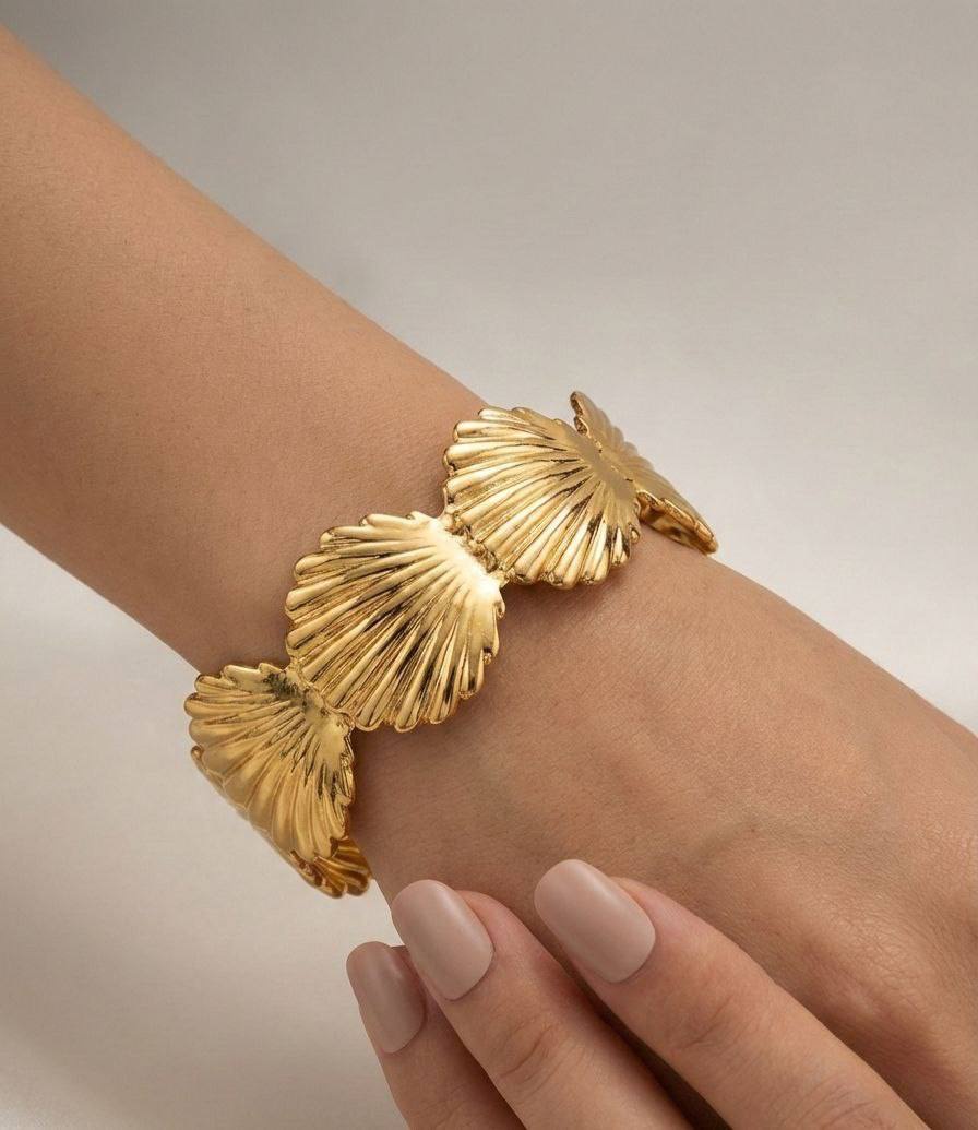 seashell cuff bracelet