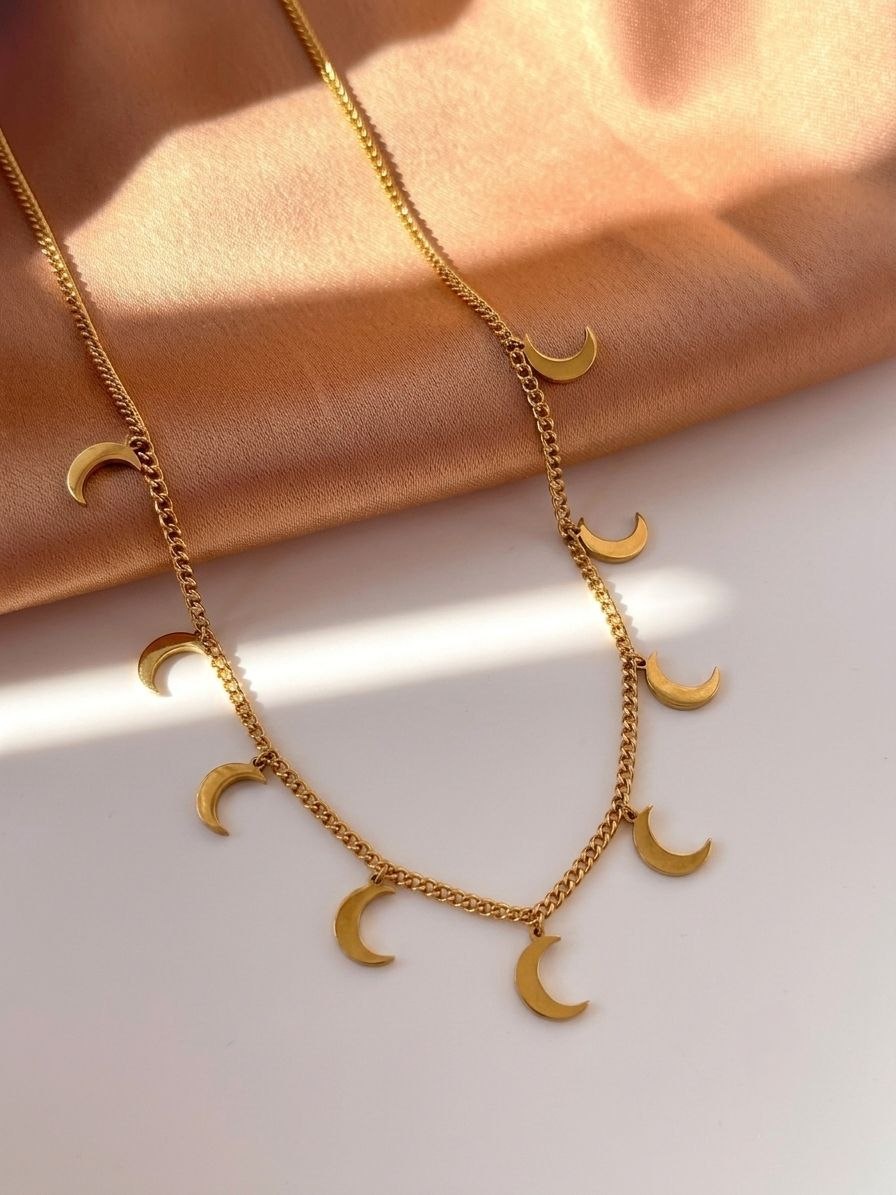 crescent moon necklace