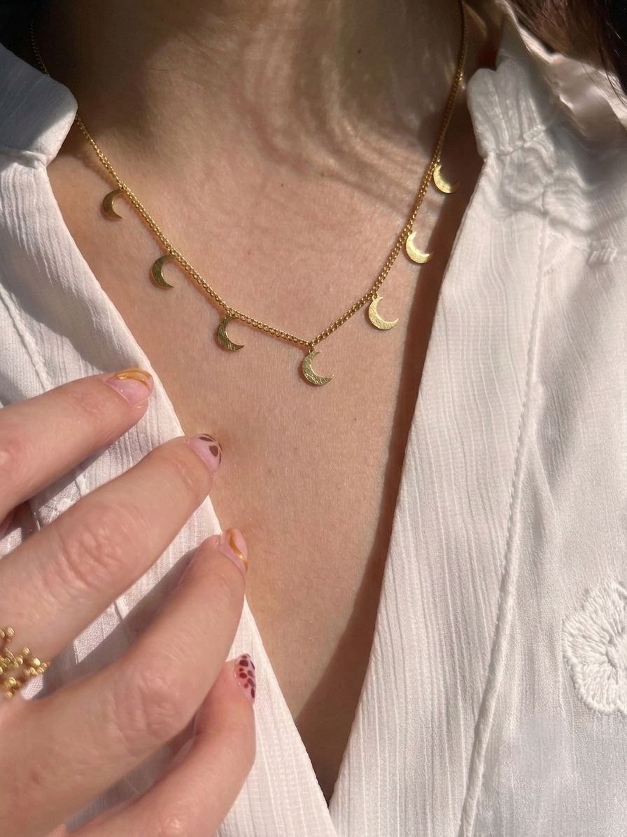 crescent moon necklace