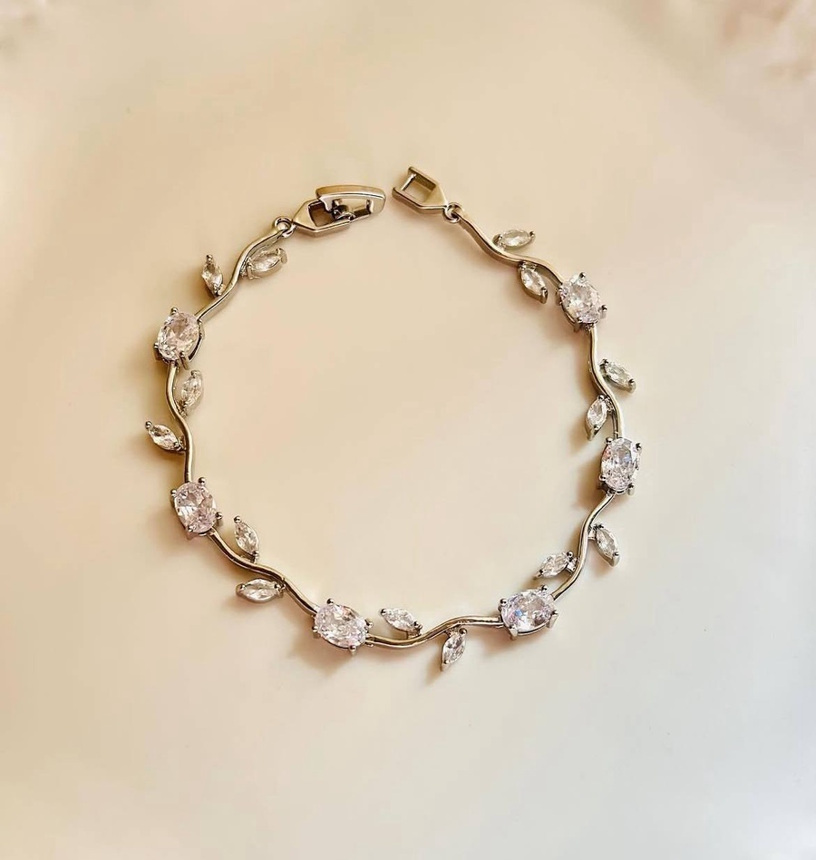Gold Plated Stone Vine Bracelet