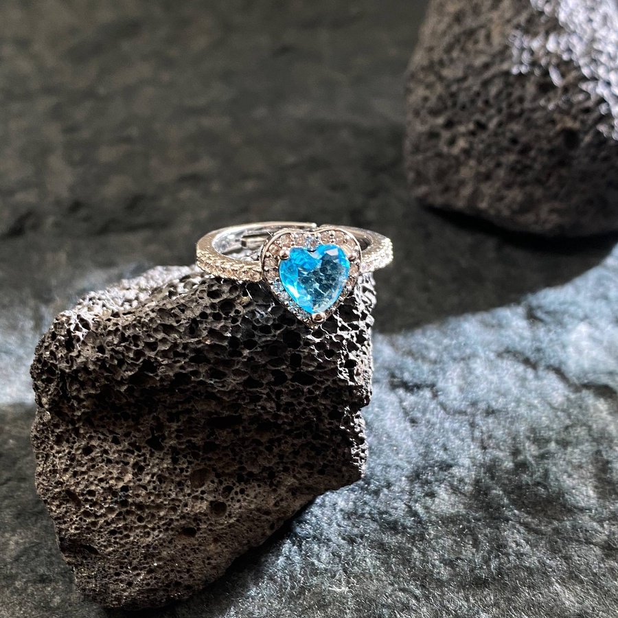 Blue Heart Ring
