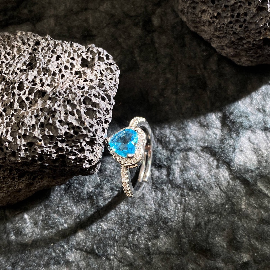 Blue Heart Ring
