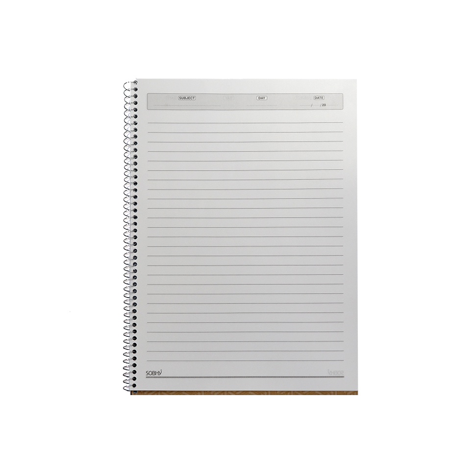 SOBHY A4 Kraft Cover Spiral Notebook – 60 Sheets