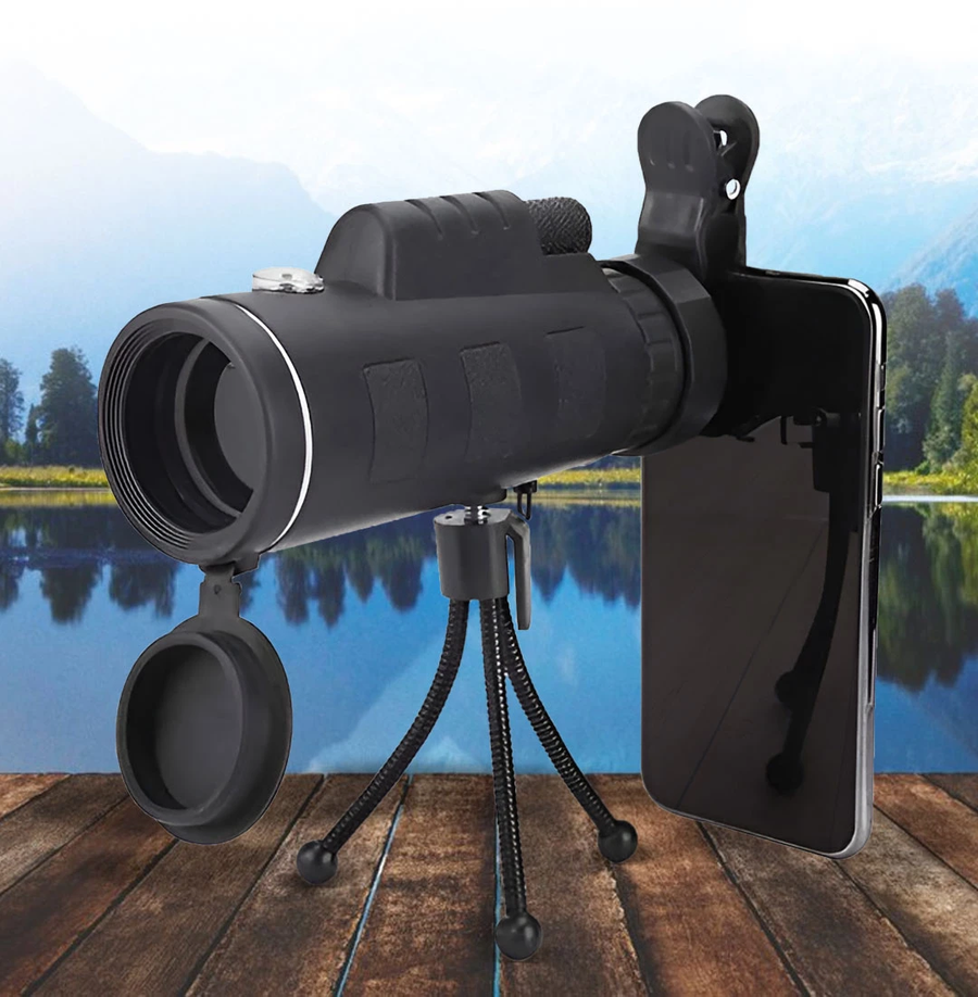 تلسكوب أحادي العدسة عالي الدقة - High Power Monocular Telescope - X40