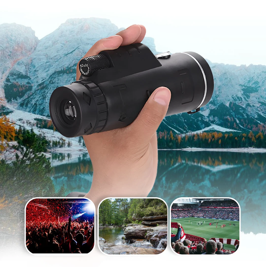 تلسكوب أحادي العدسة عالي الدقة - High Power Monocular Telescope - X40