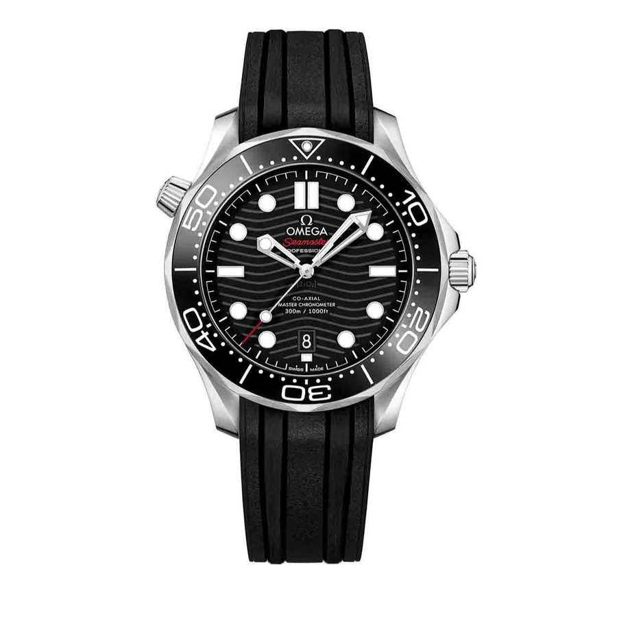 Seamaster Diver 300M 42 mm, steel on rubber strap master