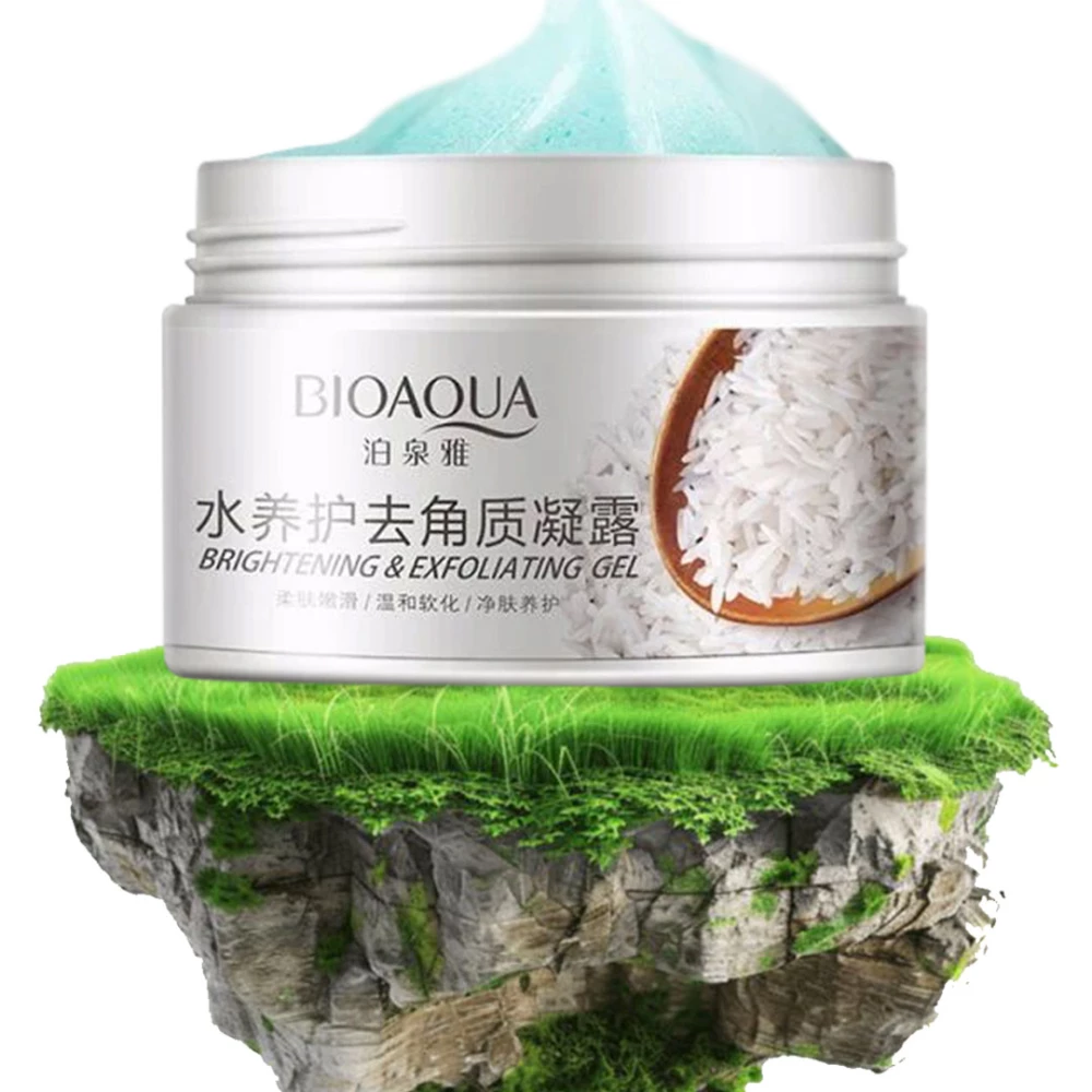 مقشر الوجه الطبيعي بخلاصة الأرز - Bioaqua Rice Exfoliating Gel Body Cream