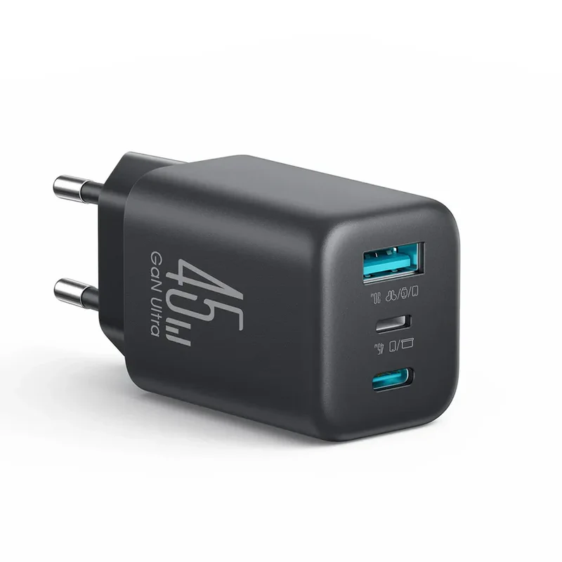 JOYROOM Gallium Nitride (Gan) Charger 3-Port (45W) JR-T01 