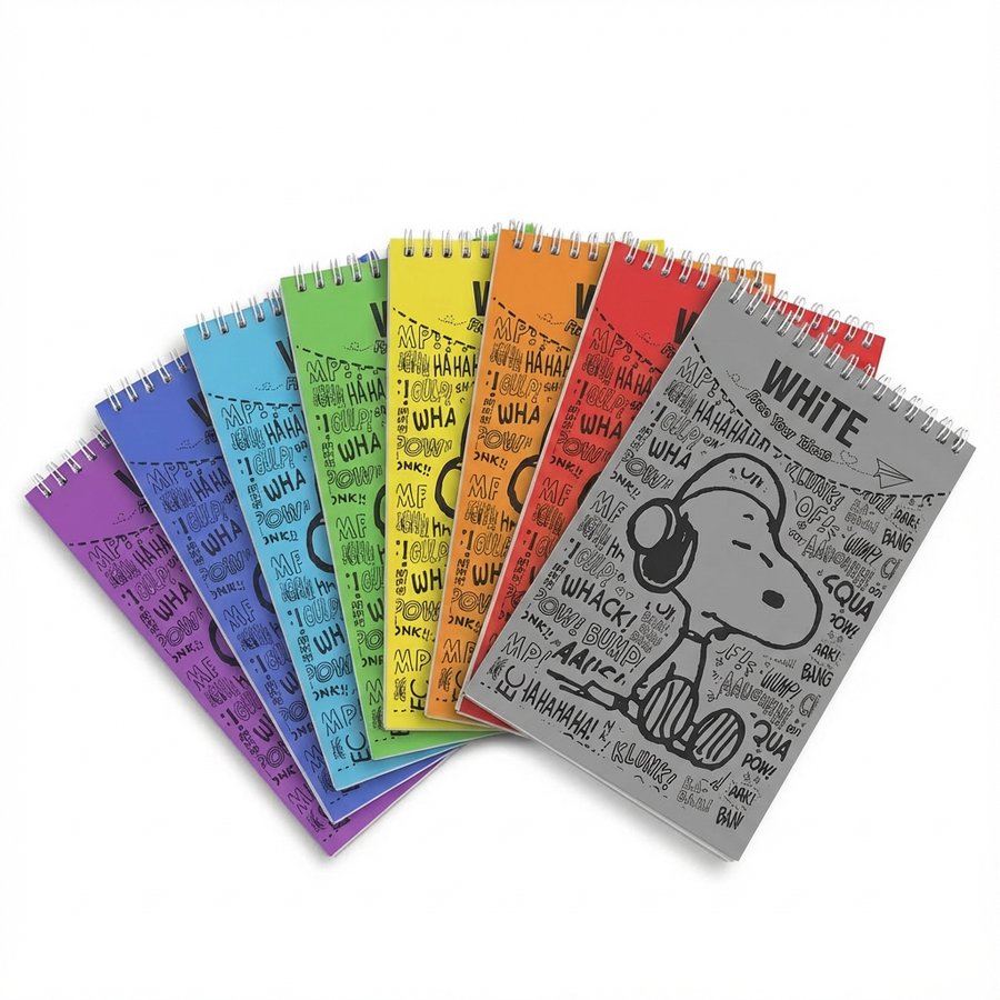 SOBHY A5 Top Spiral Notebook – 50 Sheets – Plain Paper – Dog