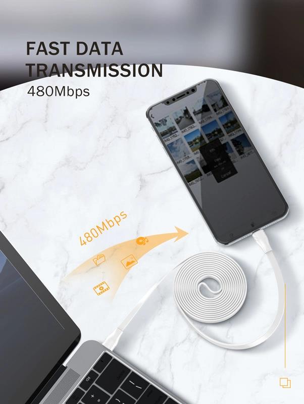 لادنيو فاست تشارجر داتا كابل تايب - سي - تو - لايتينج 2متر -30وات- LDNIO Fast Charging Data Cable TYPE-C TO Lightning (30W) (2M) - LC-132I