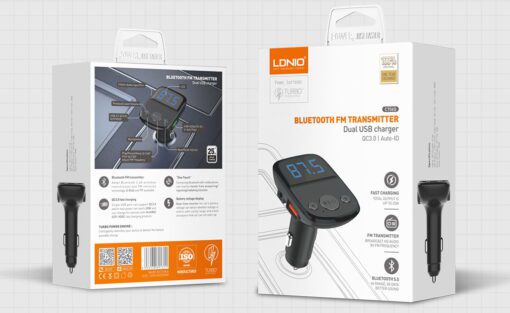 لادنيو فاست تشارجر  (إم بي 3 كار) + (بلوتوث 5.0) 25وات - LDNIO Fast Charging (MB3 Car) +(Bluetooth5.0) (25W) - C706Q 