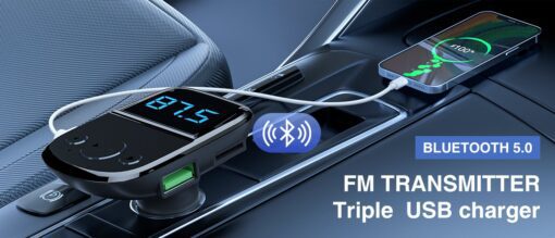 لادنيو فاست تشارجر  (إم بي 3 كار) + (بلوتوث 5.0) 25وات - LDNIO Fast Charging (MB3 Car) +(Bluetooth5.0) (25W) - C706Q 