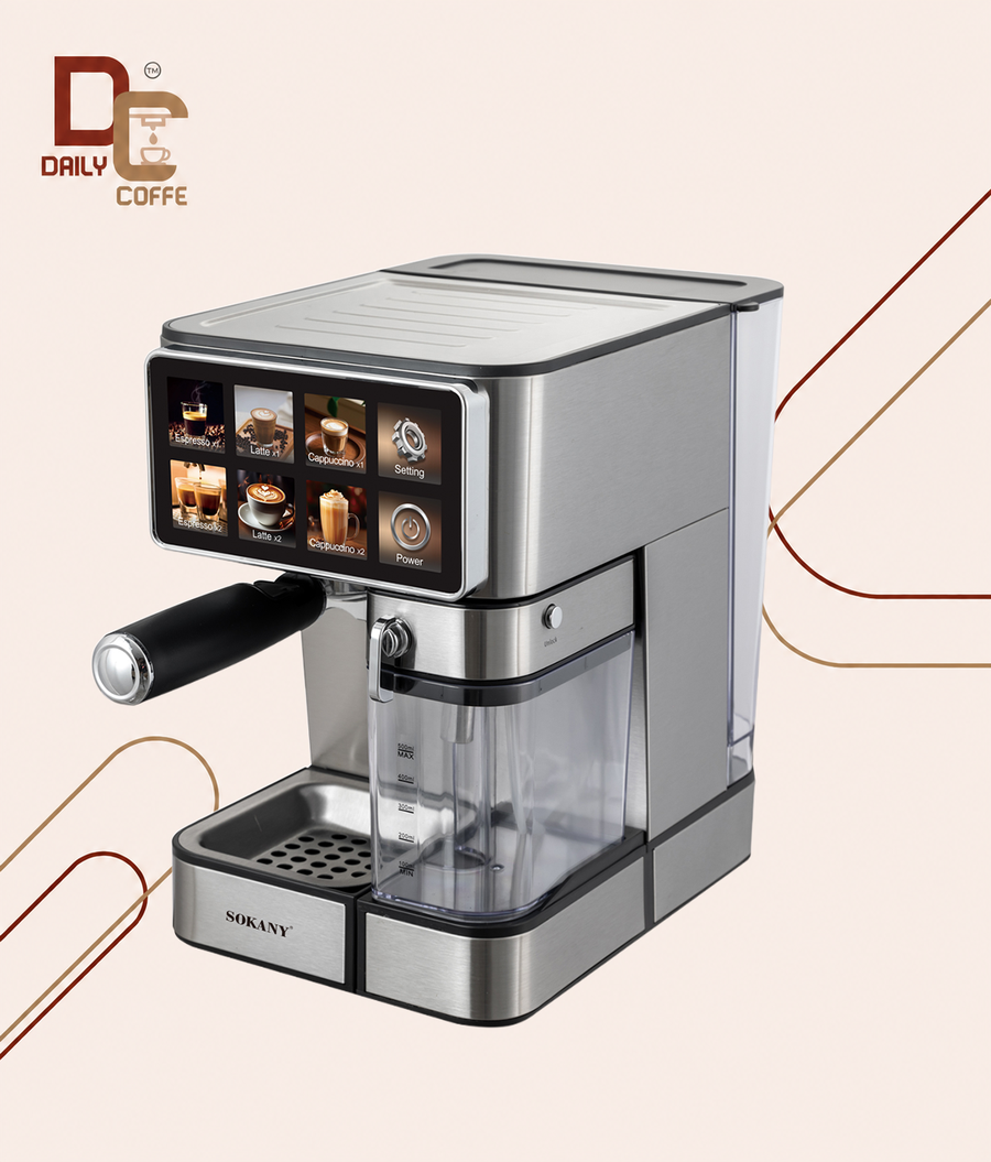 ماكينة قهوة اسبريسو 3×1 سوكاني 1.8 لتر 1800 وات 20 بار موديل SK-04041