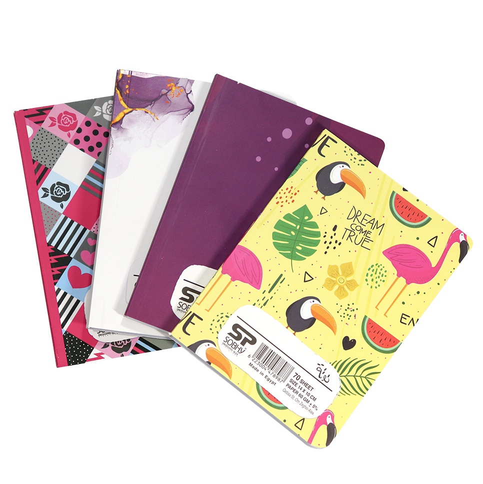 SOBHY Mini Notebook – 70 Sheets – Ruled Paper – 14 × 10 cm
