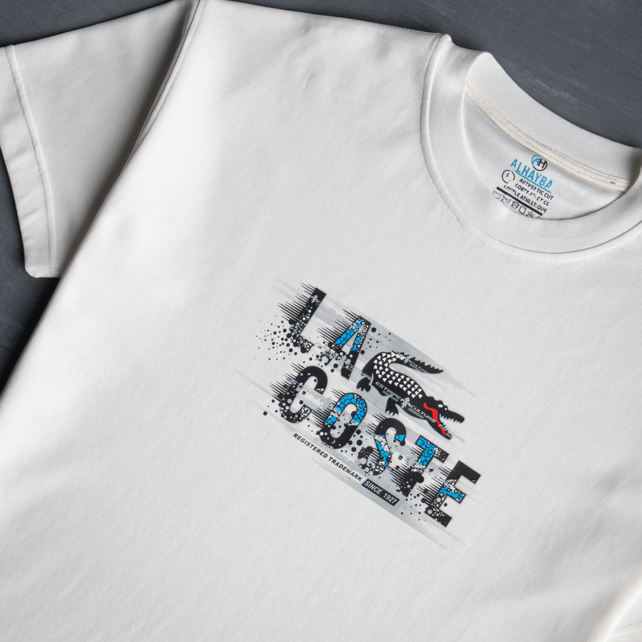 تيشرت Lacoste إنترلوك قطن Oversize | Unisex