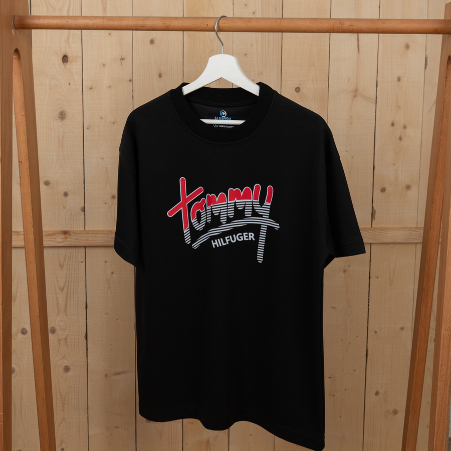 تيشرت Tommy إنترلوك قطن Oversize | Unisex