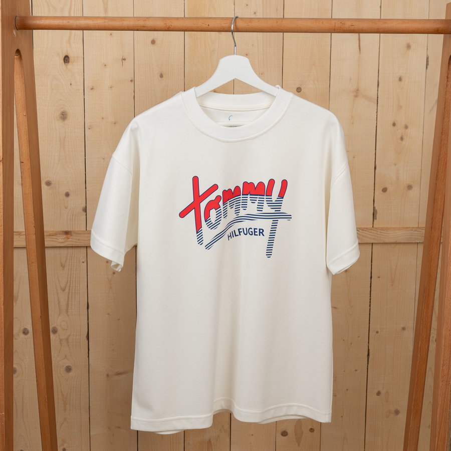 تيشرت Tommy إنترلوك قطن Oversize | Unisex