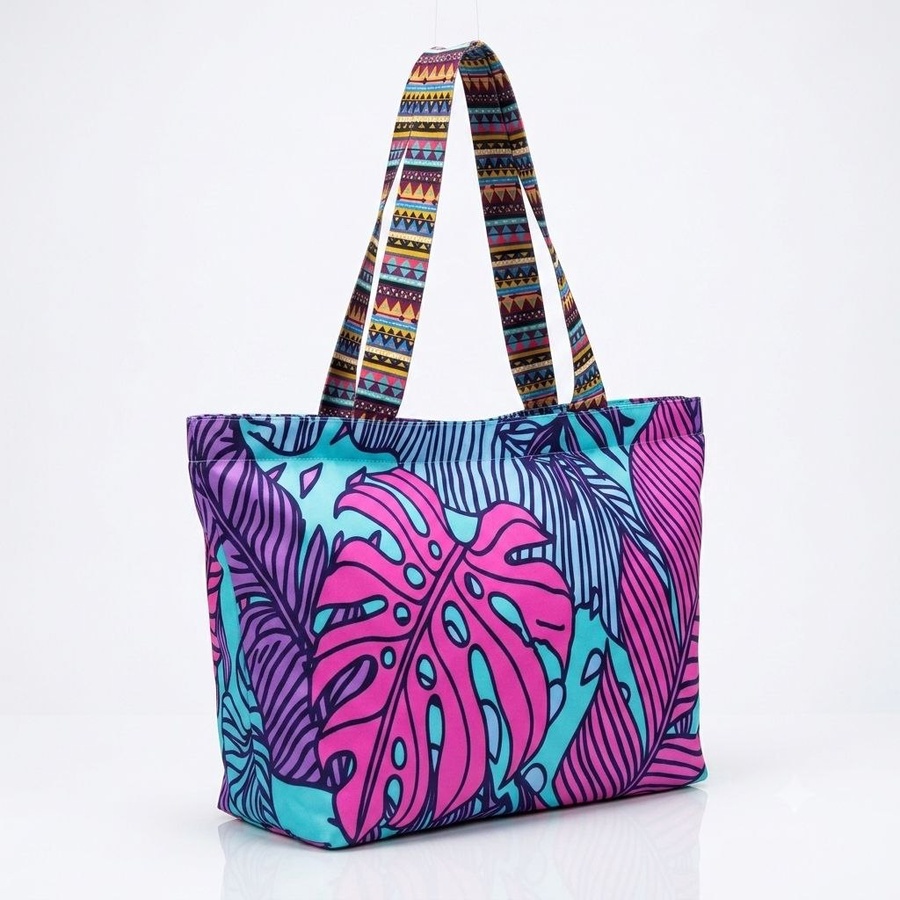  شنطة توتي صيفي للبحر (Tote Bag) بطبعات تريندي وحمالات عريضة | Demand & Beyond