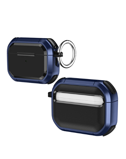 Rugged Armor Case for AirPods Pro 2 with Keychain Ring