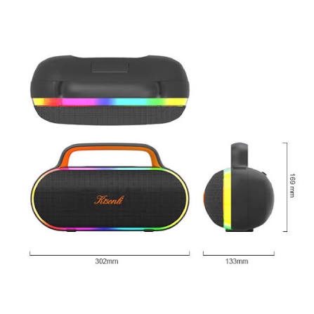 سبيكر كيسونلي بلوتوث إضاءة آر جي بي موسيقى - RGB MUSIC Bluetooth SPEAKER K19