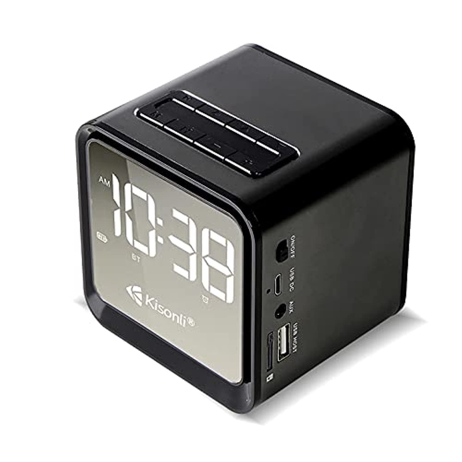 سبيكر وساعة منبه كيسونلي- KISONLI  AlMRM CLOCK SPEAKER G6