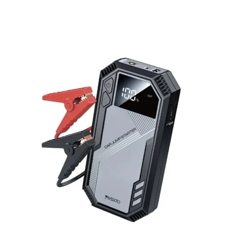 Yesido VC11 Portable Car Jump Starter – 12V Battery Booster Pack with Power Bank & LED Light (Black)