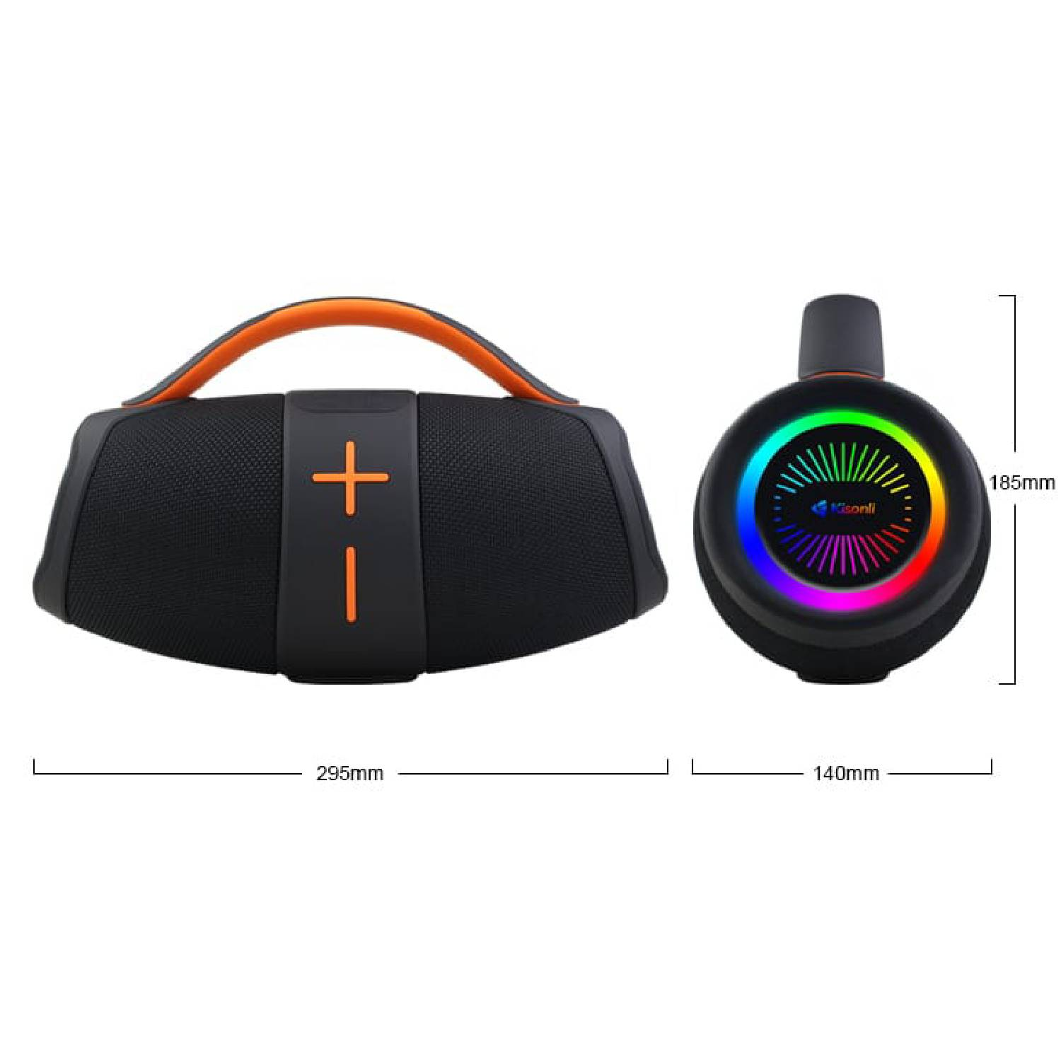 كيسونلي  سماعة بلوتوث  أر جي بي ميوزيك مضيئة للموسيقى- KISONLI RGB MUSIC Bluetooth SPEAKER K13