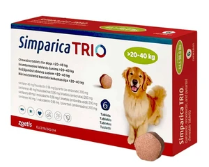 Simparica Trio 20 to 40kg one tablet