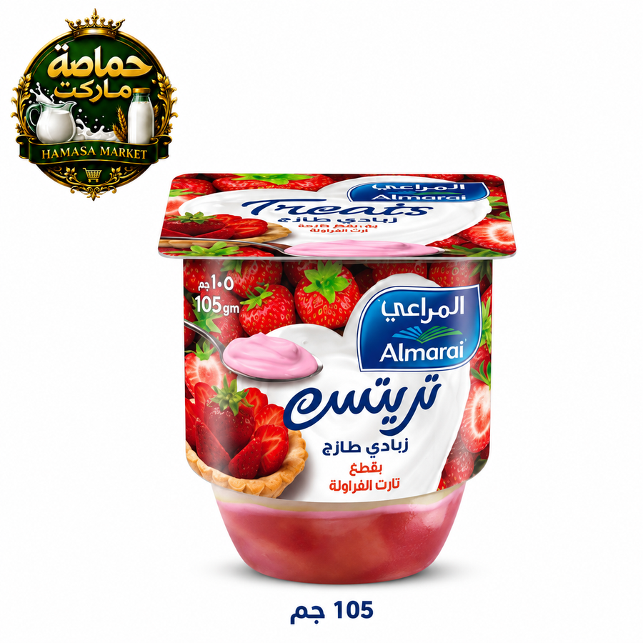 المراعي تريتس زبادي فراولة 105 جم
