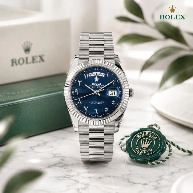 ساعة ROLEX ازرق