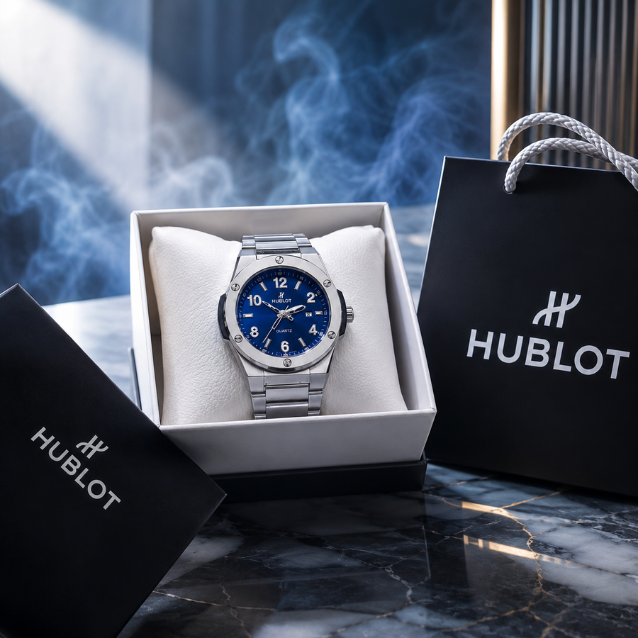 ساعة HUPLOT CLASSIC أزرق
