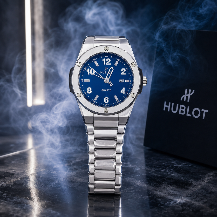 ساعة HUPLOT CLASSIC أزرق
