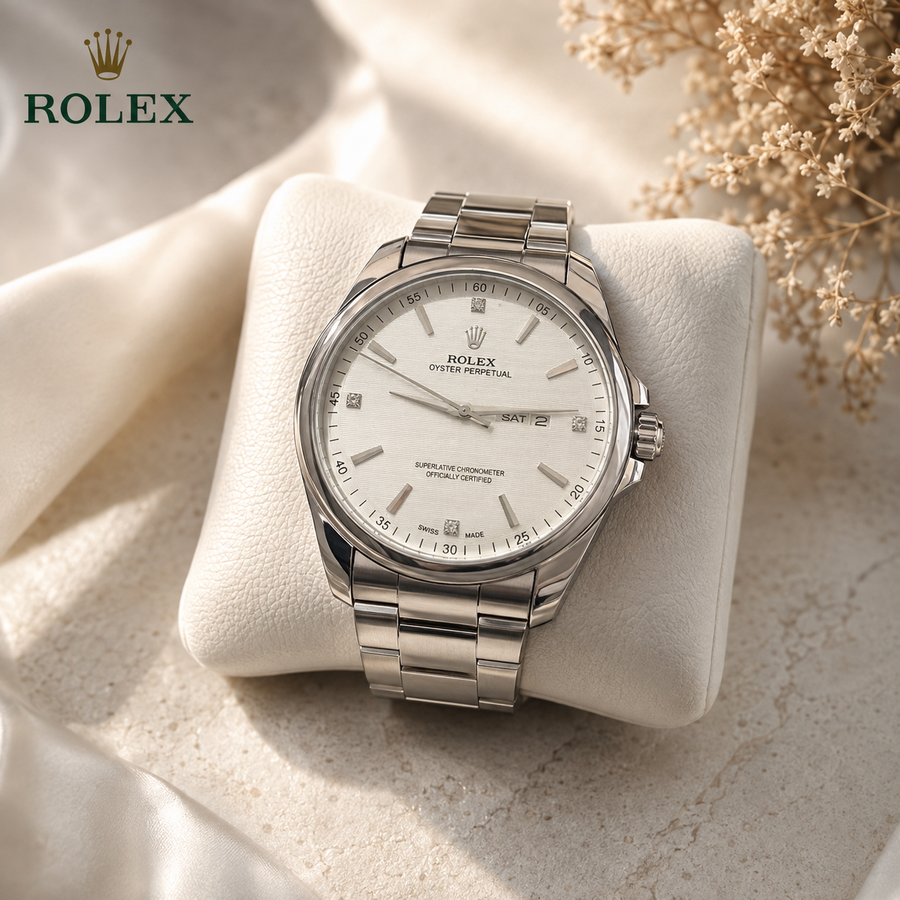 ساعة ROLEX08 ابيض