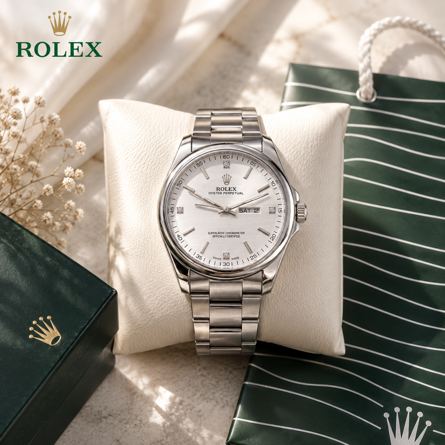 ساعة ROLEX08 ابيض