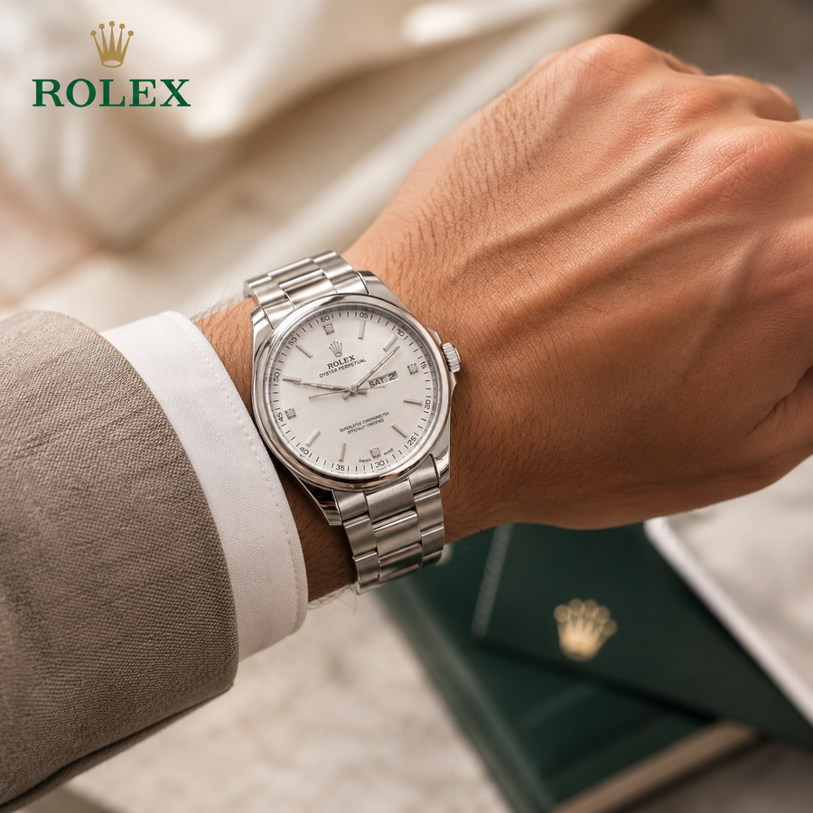 ساعة ROLEX08 ابيض