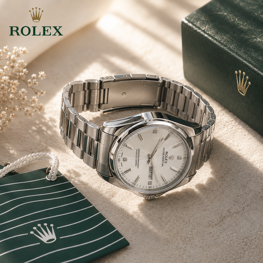 ساعة ROLEX08 ابيض