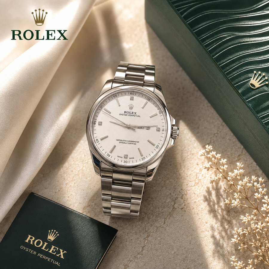 ساعة ROLEX08 ابيض