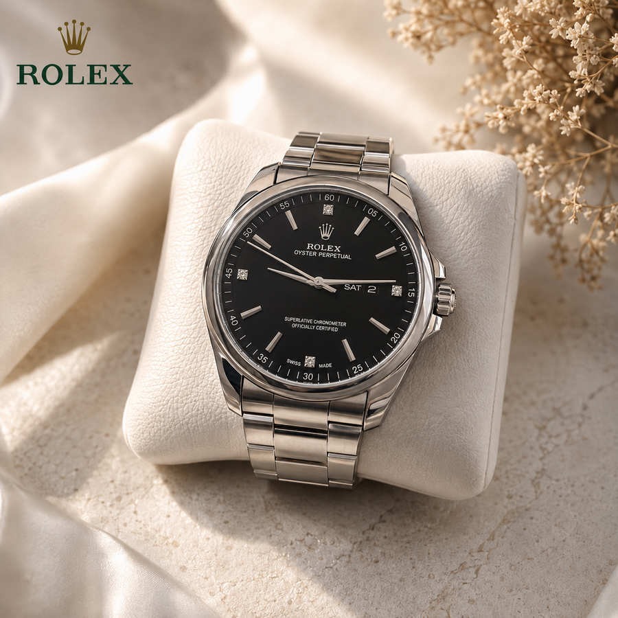 ساعة ROLEX08 اسود