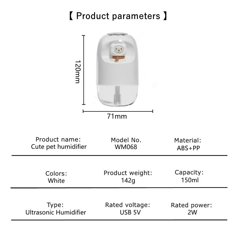 Car Bear Aroma Humidifier-KBA01