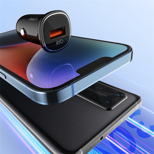 DNIO Car Fast Charging with Data Cabel (USB - A to Type-C) OR (USB - A to Lightning) (100CM) (30W) - Model: C105 