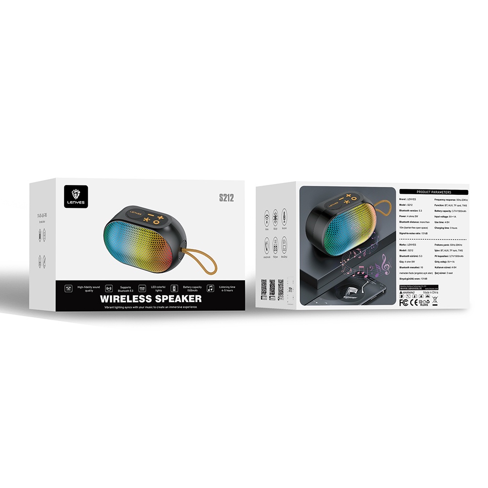 LENYES WIRELESS SPEAKER S212 (ضمان 12 شهر)