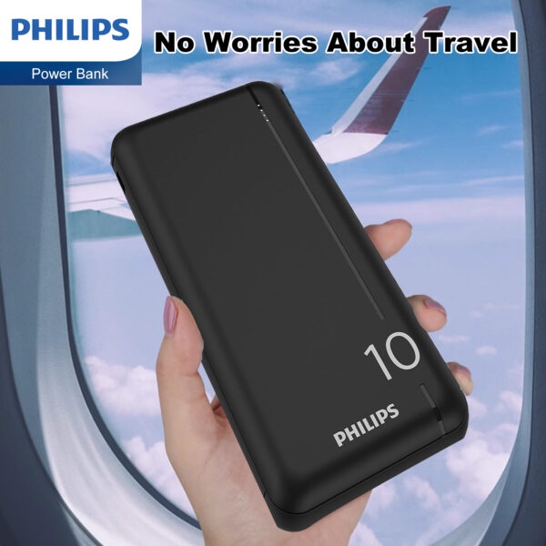 Philips 10000mAh Fast Charging Universal Power Bank 20W (ضمان 18 شهر)
