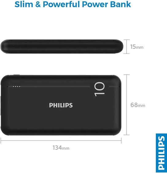 Philips 10000mAh Fast Charging Universal Power Bank 20W (ضمان 18 شهر)