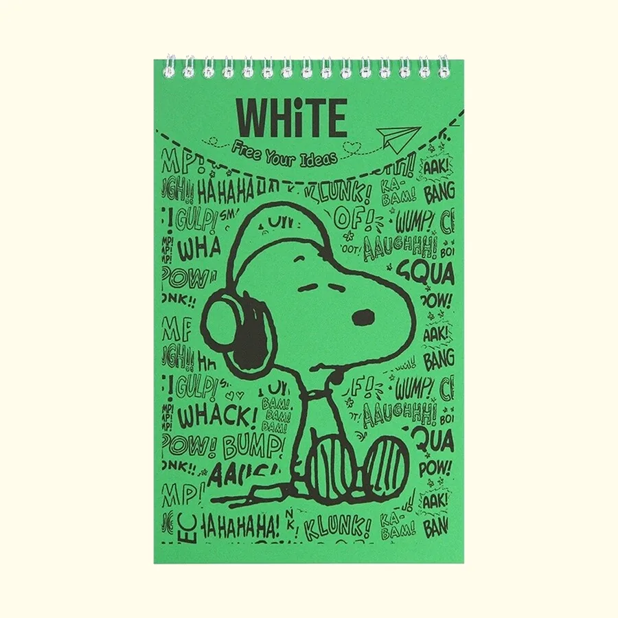 SOBHY A5 Top Spiral Notebook – 50 Sheets – Plain Paper – Dog