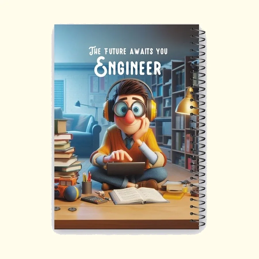 SOBHY A4 Hardcover Spiral Notebook – 160 Sheets – 4 Subjects