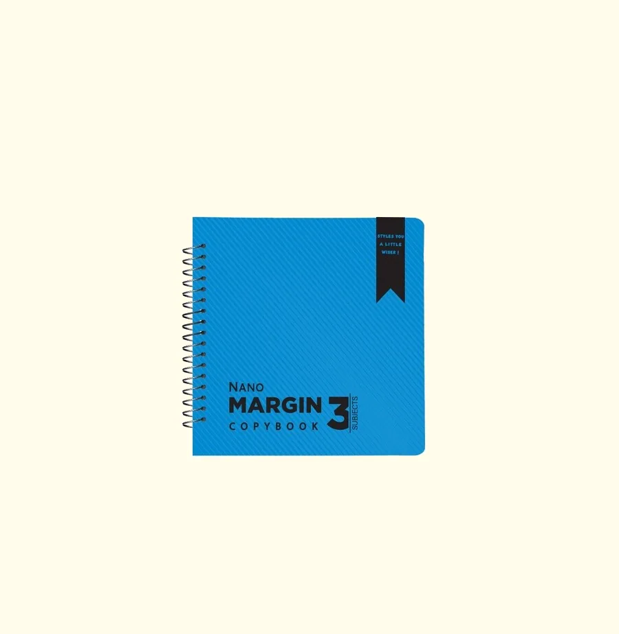 SOBHY Nano Margin Notebook – 120 Sheets – 3 Subjects