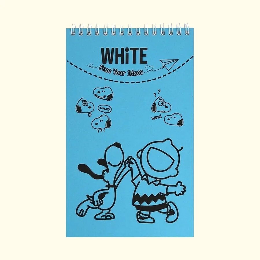 SOBHY A5 Top Spiral Notebook – 50 Sheets – Plain Paper – Kid & Dog