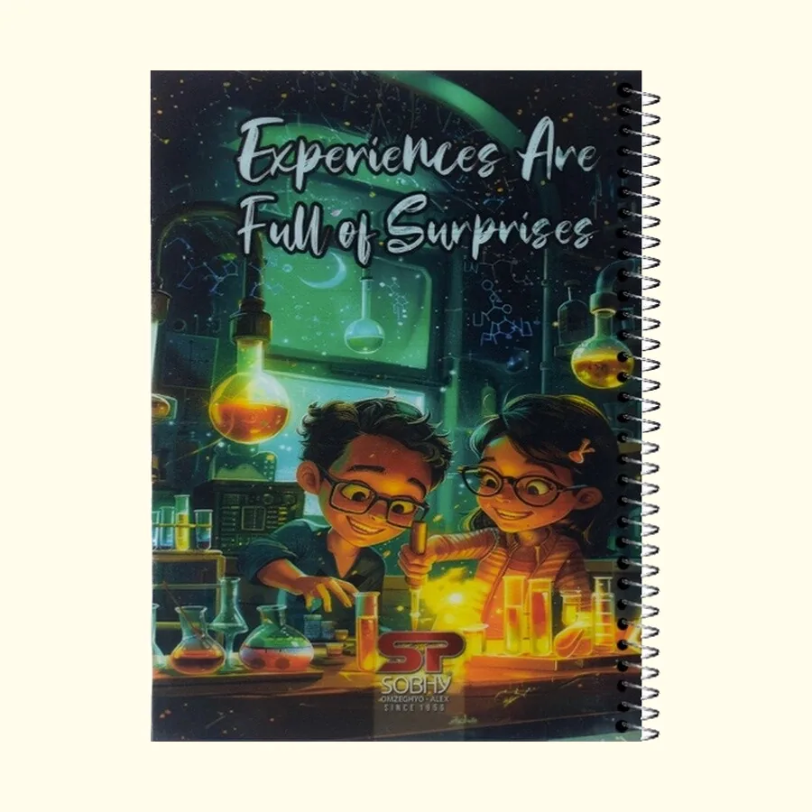SOBHY A5 Spiral Notebook – 200 Sheets – Plastic Cover