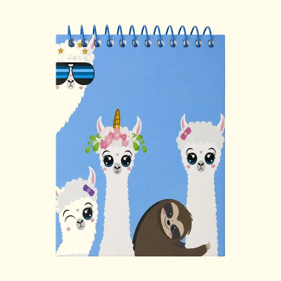 SOBHY Mini Top Spiral Notebook – 90 Sheets – Hard Cover – 11.5 × 14 cm