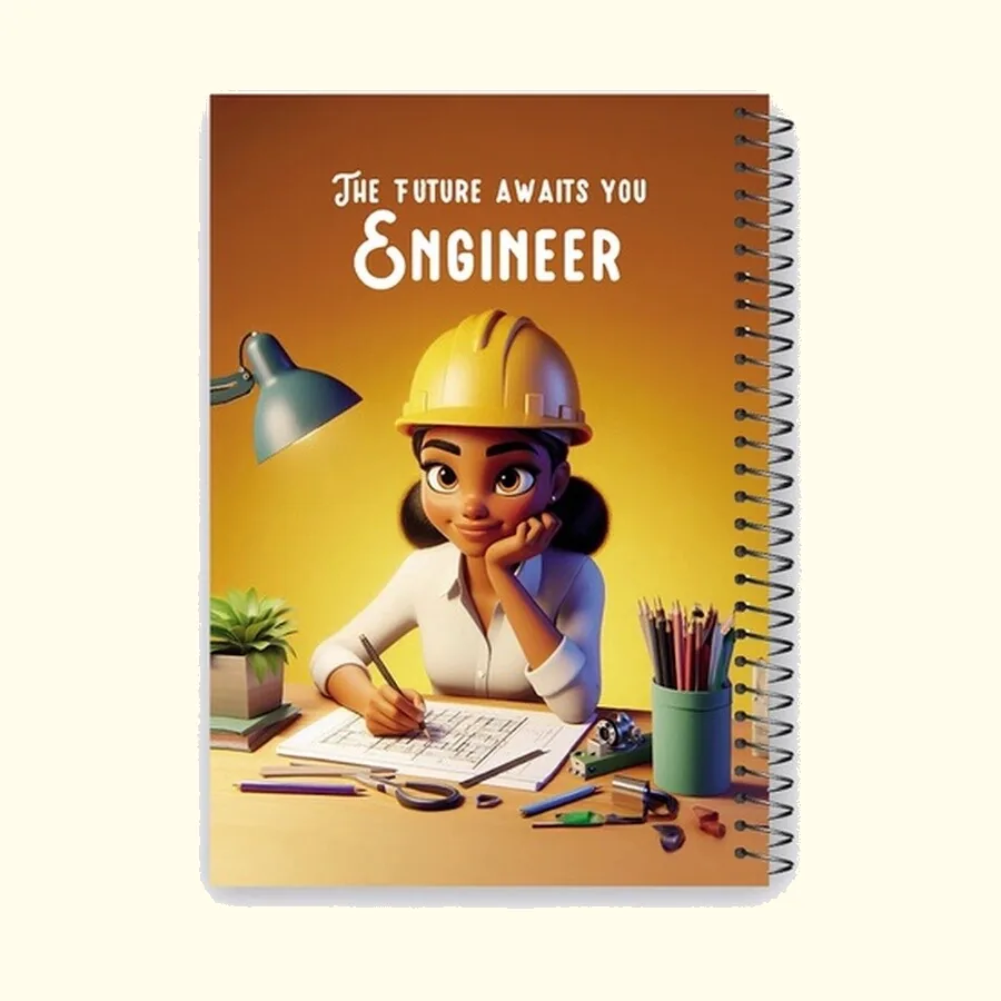 SOBHY A4 Hardcover Spiral Notebook – 240 Sheets – 6 Subjects